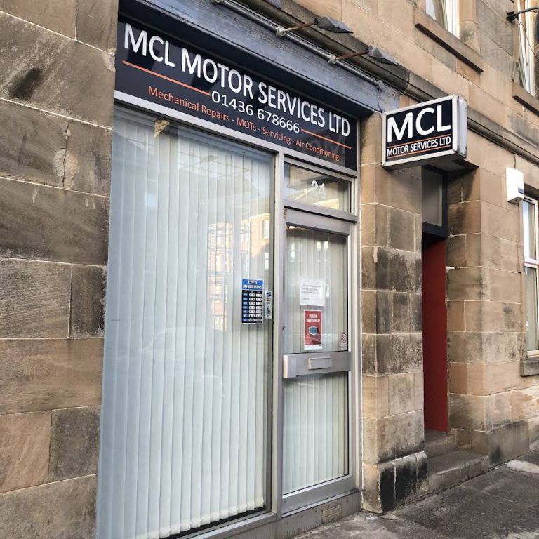 MCL Motor Services building front . A Garage in Helensburgh.